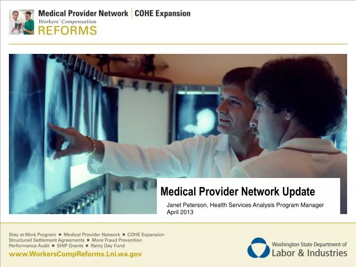medical provider network update