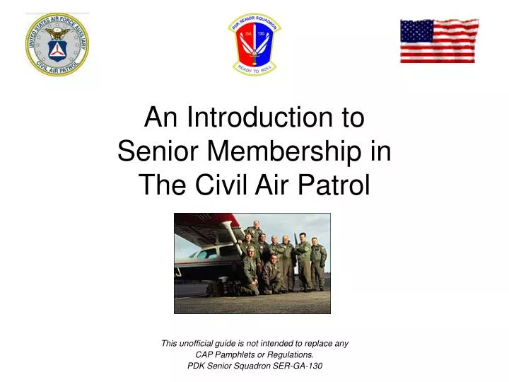 an introduction to senior membership in the civil air patrol