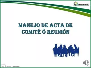 manejo de acta de comit reuni n