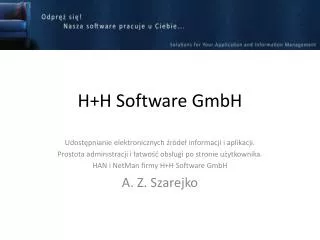 h h software gmbh