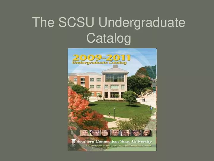 the scsu undergraduate catalog