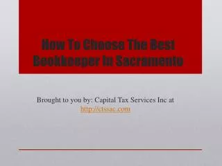 How To Choose The Best Bookkeeper In Sacramento