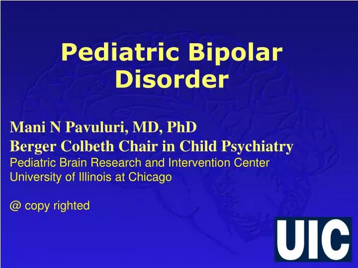 pediatric bipolar disorder