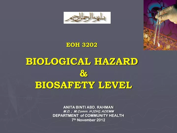 eoh 3202 biological hazard biosafety level