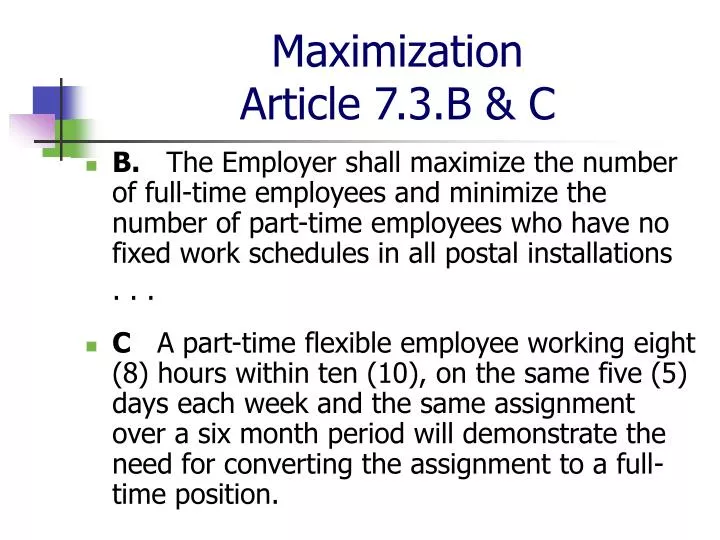 maximization article 7 3 b c