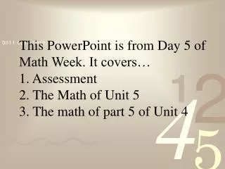 High School Math The Standards Based Way Day 5