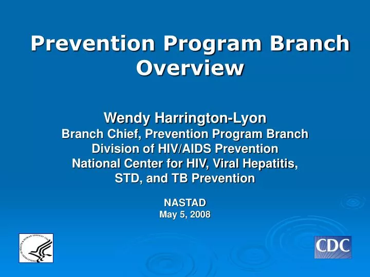 prevention program branch overview