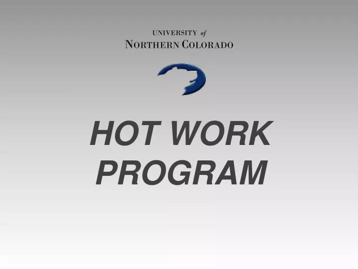 hot work program
