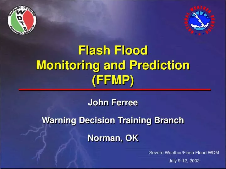 flash flood monitoring and prediction ffmp