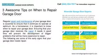 Riverside Garage Door Experts