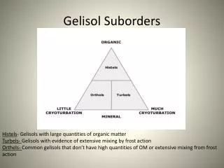 Gelisol Suborders