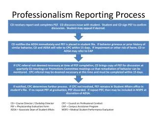 Professionalism Reporting Process