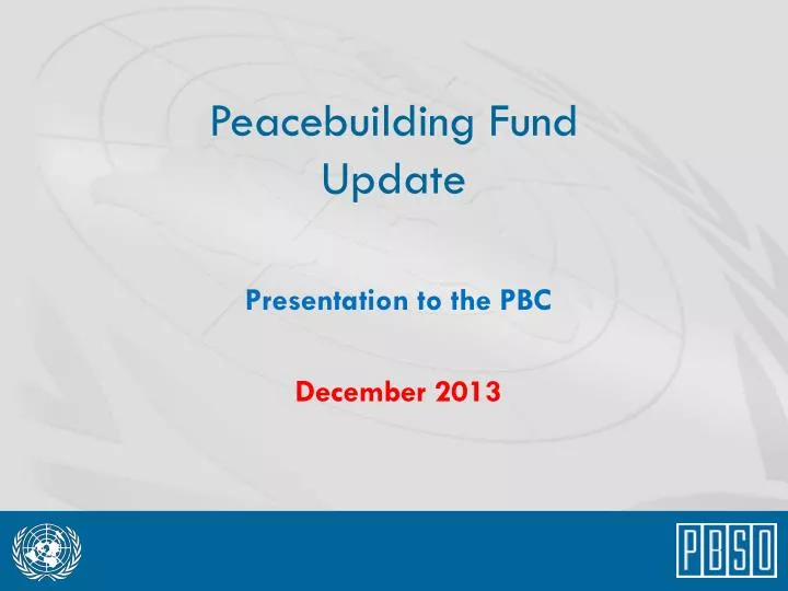 peacebuilding fund update
