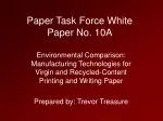 Paper Task Force White Paper No. 10A - slide 1