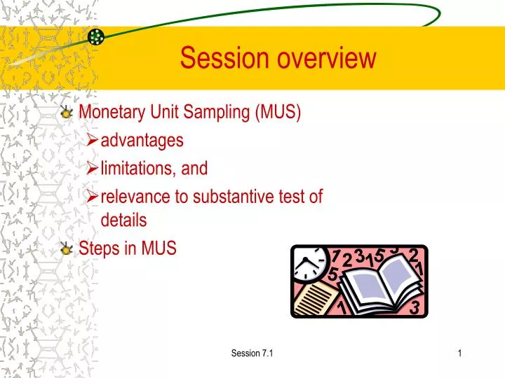 session overview