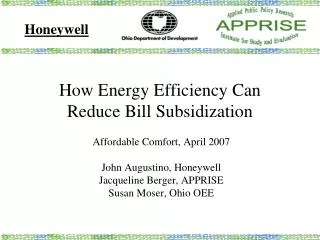 How Energy Efficiency Can Reduce Bill Subsidization