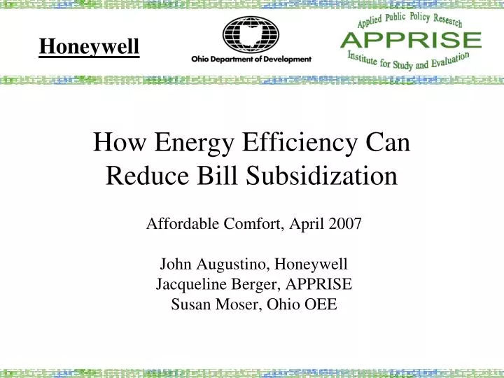 how energy efficiency can reduce bill subsidization