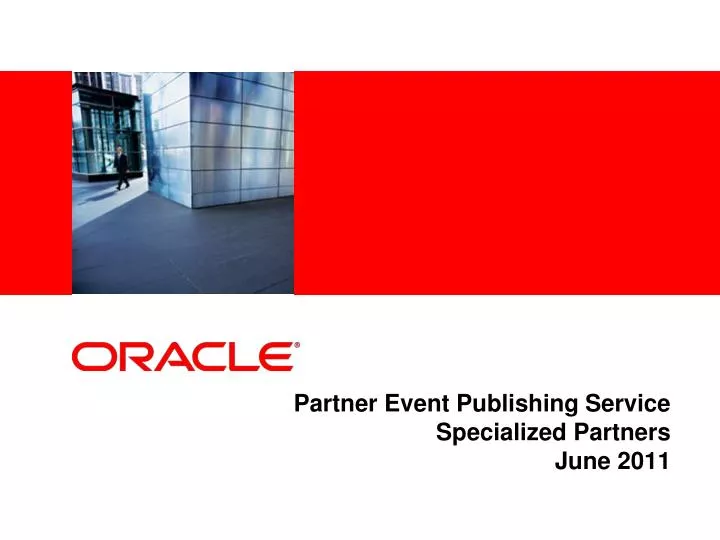 partner event publishing service specialized partners june 2011