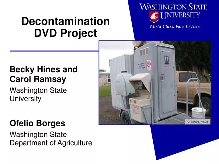 decontamination dvd project