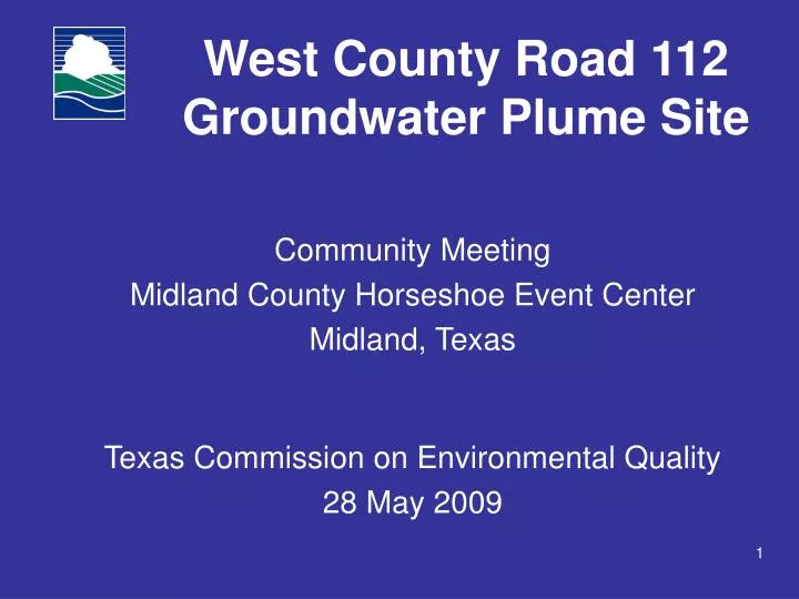 west county road 112 groundwater plume site