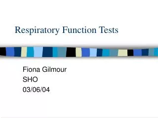 Respiratory Function Tests