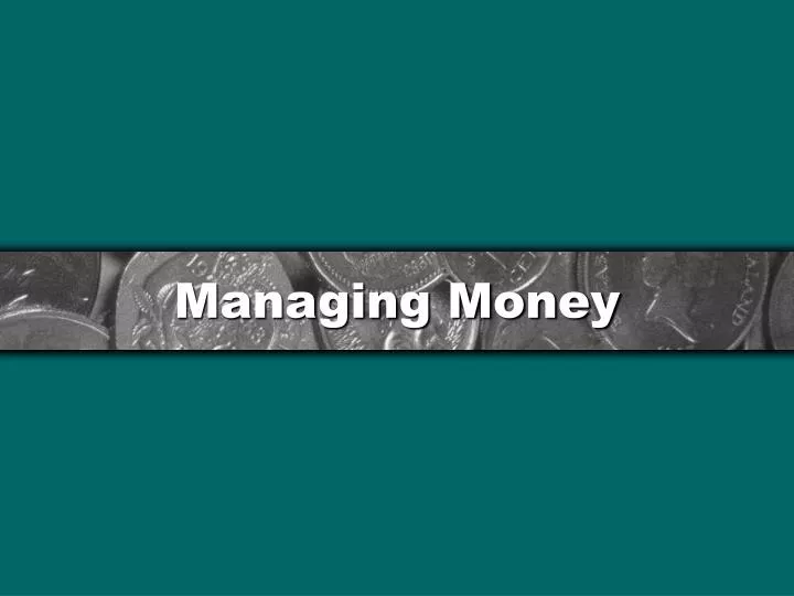 managing money