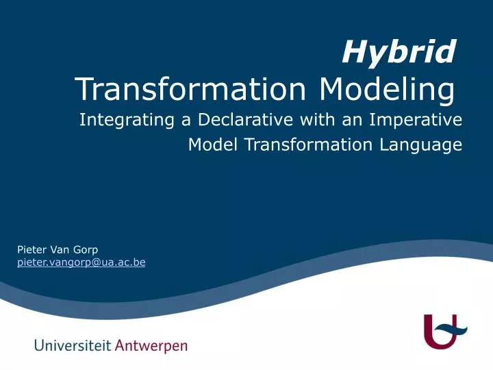 integrating a declarative with an imperative model transformation language