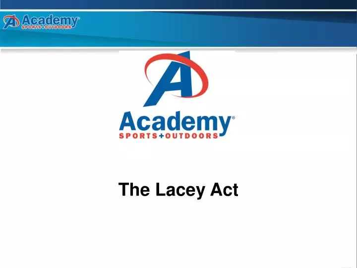 the lacey act