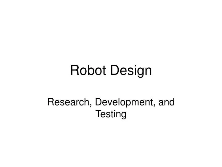 robot design