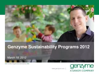Genzyme Sustainability Programs 2012