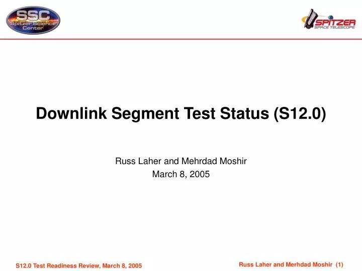 downlink segment test status s12 0