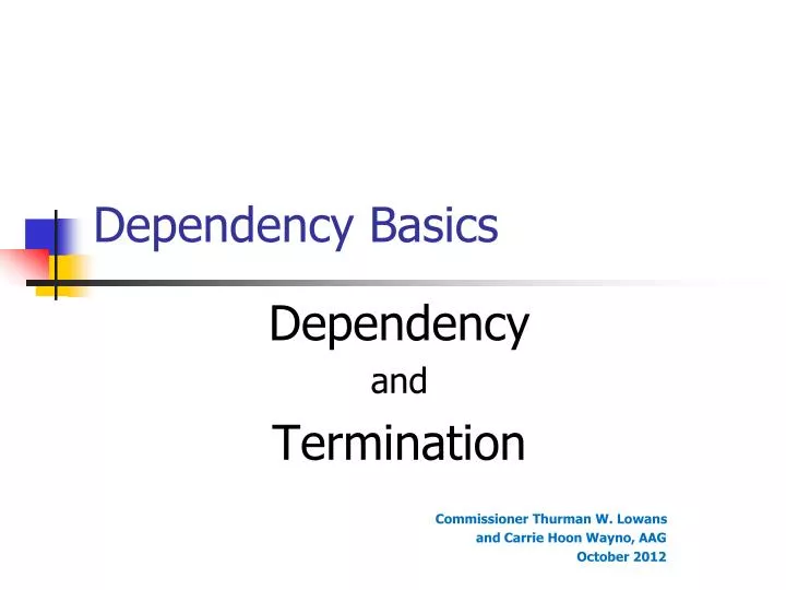 dependency basics