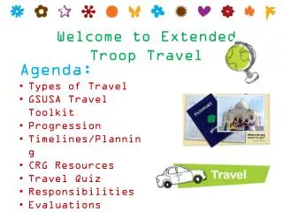 Welcome to Extended Troop Travel