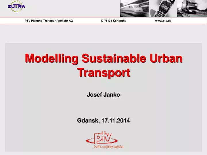 modelling sustainable urban transport