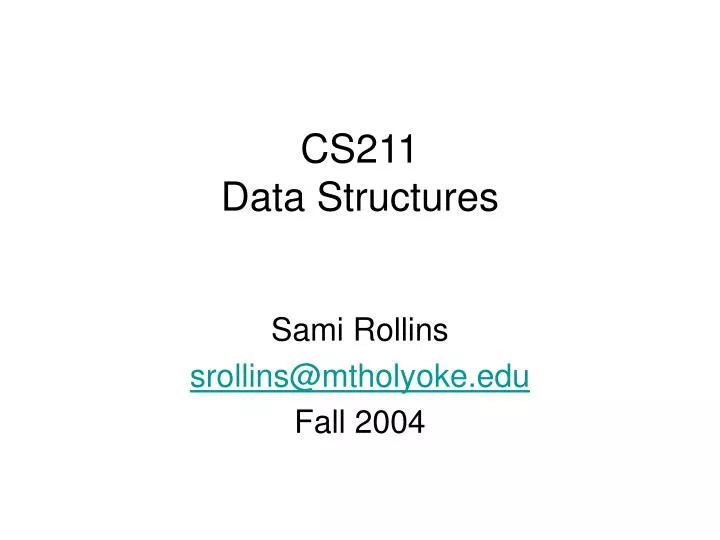 cs211 data structures