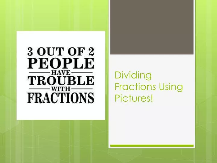 dividing fractions using pictures