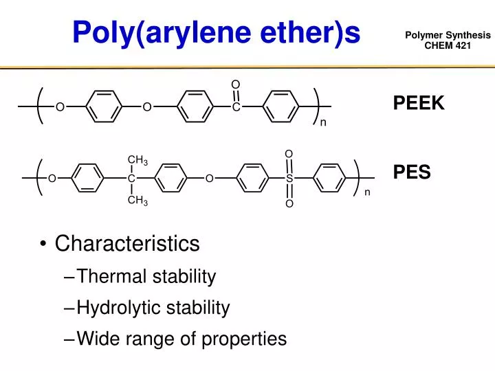 poly arylene ether s