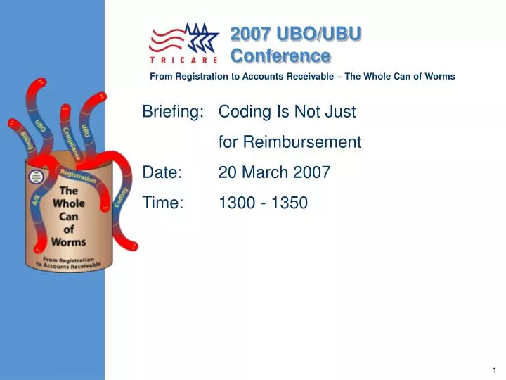 briefing coding is not just for reimbursement date 20 march 2007 time 1300 1350