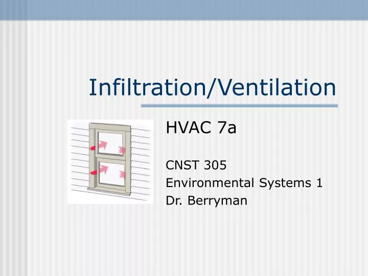 infiltration ventilation