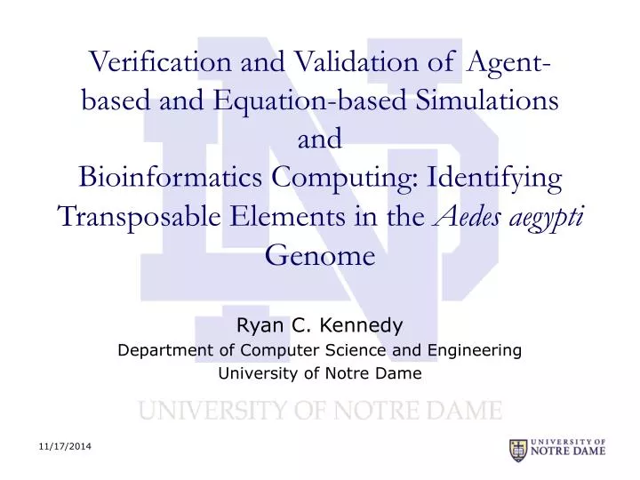 ryan c kennedy department of computer science and engineering university of notre dame