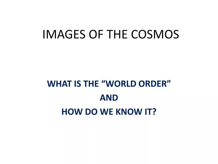 images of the cosmos