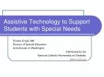 Assistive Technology to Support Students with Special Needs - slide 1