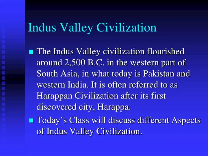 indus valley civilization