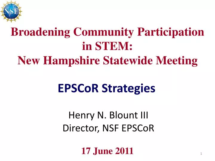 broadening community participation in stem new hampshire statewide meeting