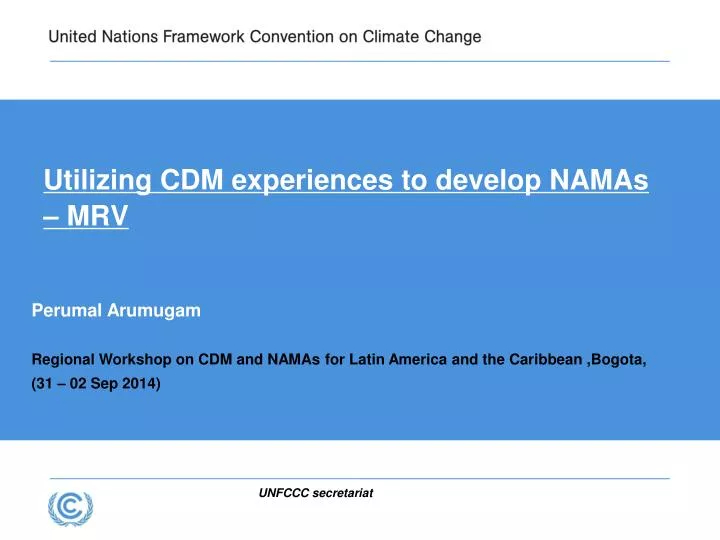 utilizing cdm experiences to develop namas mrv