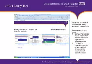 LHCH Equity Tool