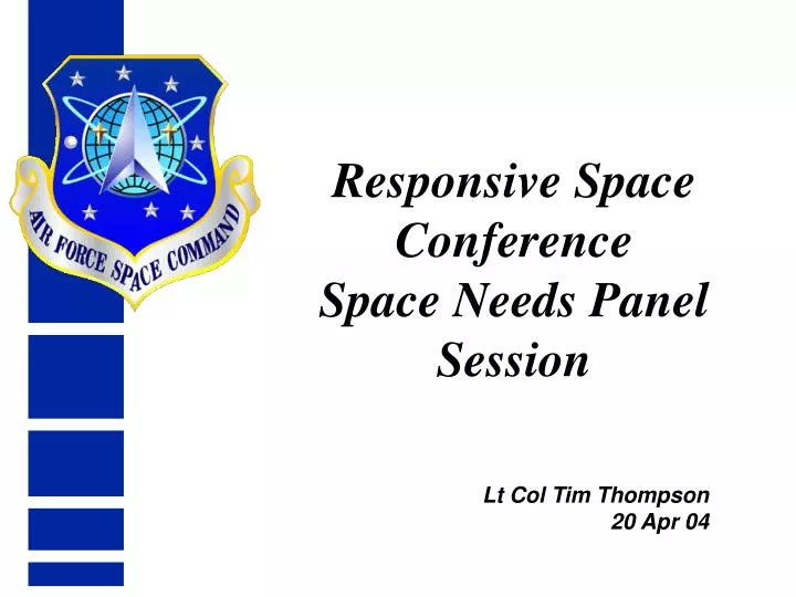 responsive space conference space needs panel session