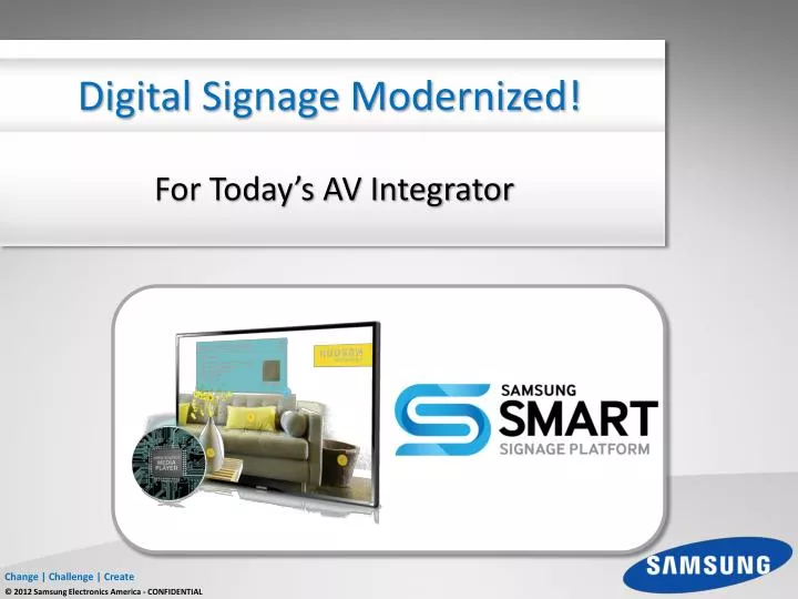 digital signage modernized