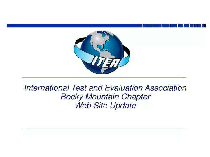 international test and evaluation association rocky mountain chapter web site update