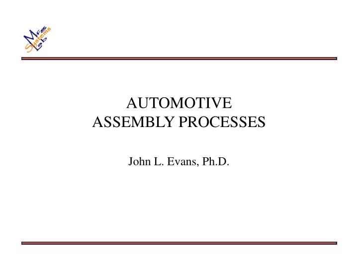 automotive assembly processes